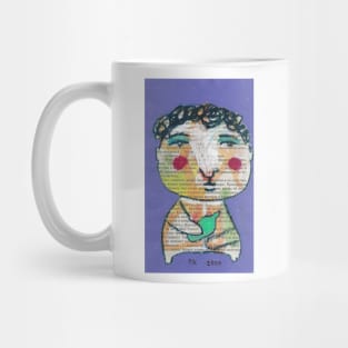 Cartoon boy with bottle Mug